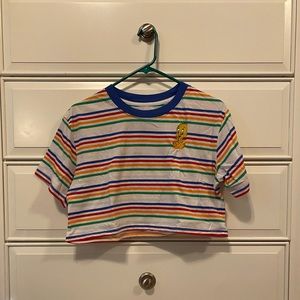colorful crop top